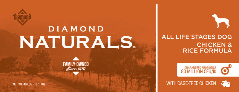 Diamond Naturals Chicken & Rice Formula All Life Stages Dry Dog Food