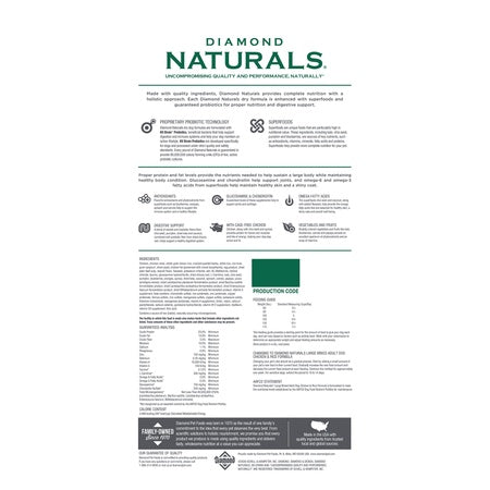 Diamond Naturals Large Breed Chicken & Rice Formula Adult Dry Dog Food