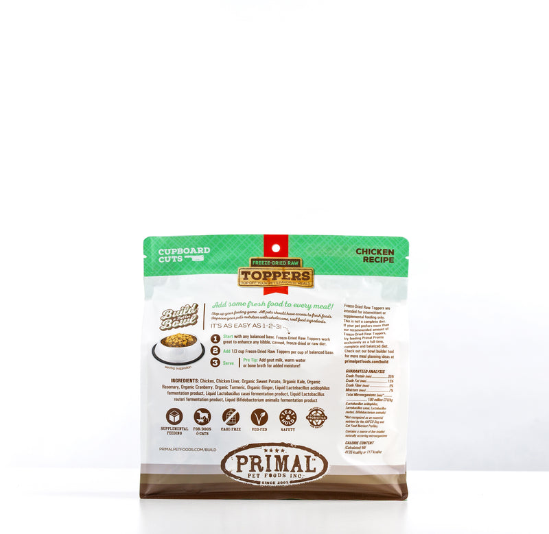 Primal 18oz Chicken Cupboard Cuts Topper for Dogs & Cats