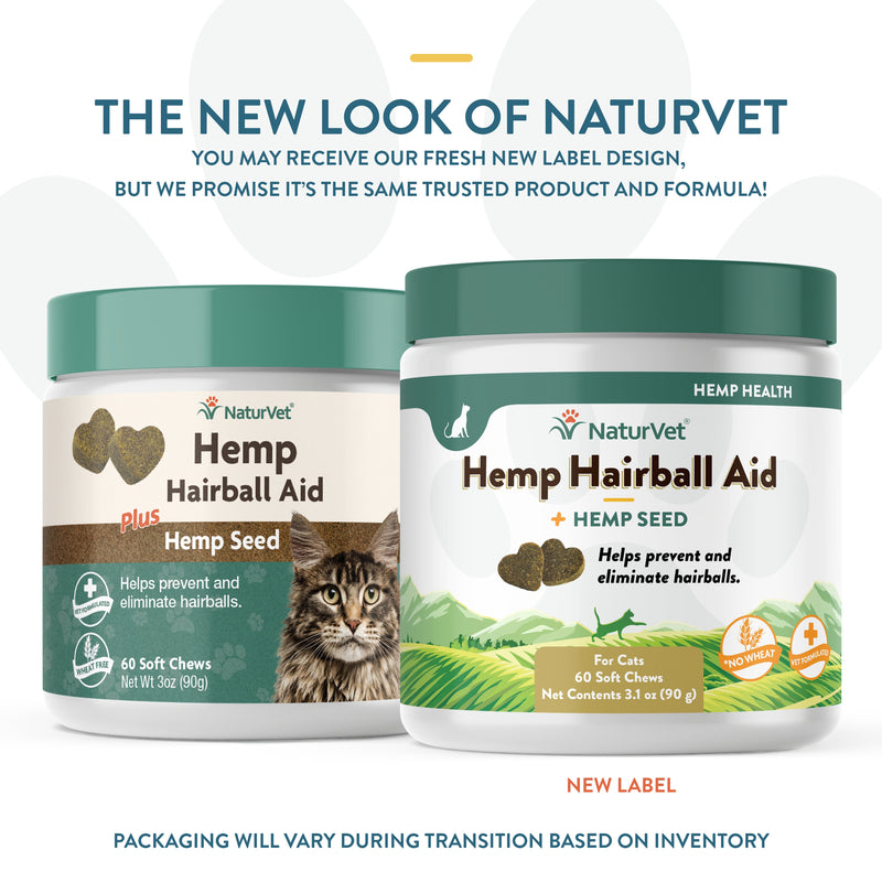 NaturVet Hemp Hairball Aid Cat Soft Chew