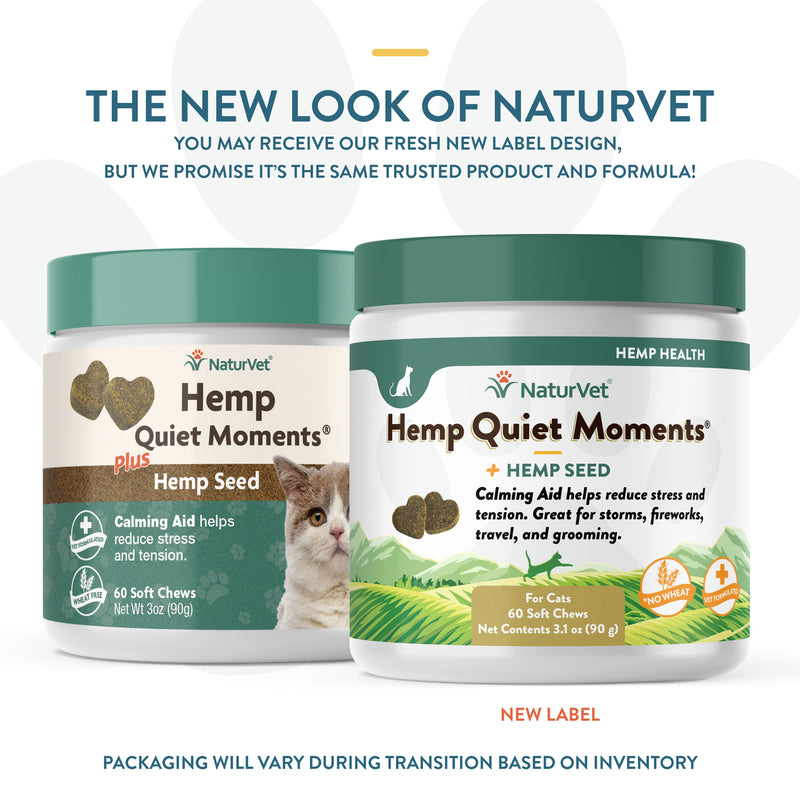 NaturVet Hemp Quiet Moments Soft Chews for Cats