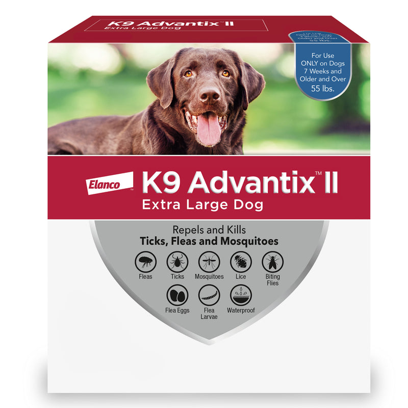 K9 Advantix II XL Dog Vet-Recommended Flea, Tick & Mosquito Treatment & Prevention | Dogs Over 55 lbs.