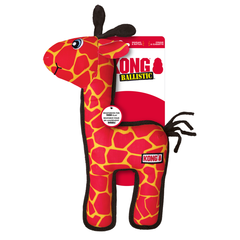 KONG Dog Ballistic Giraffe Md/Lg