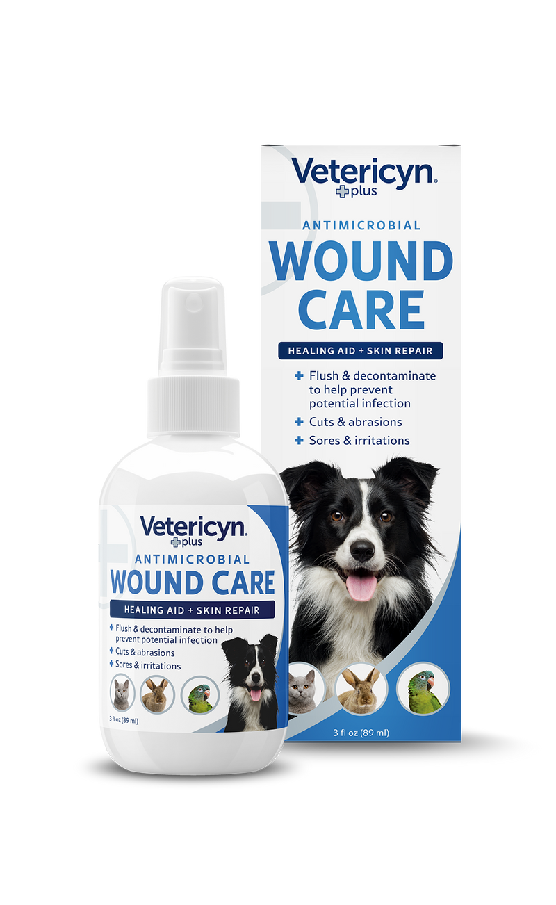 Vetericyn Plus Antimicrobial Dog & Cat Wound Care Spray, 3-ounce