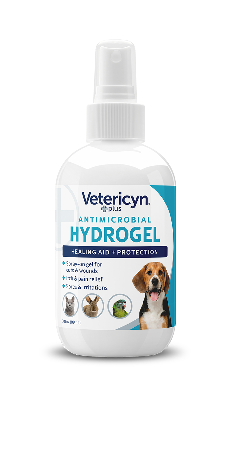 Vetericyn Plus Antimicrobial Dog & Cat Wound Care Hydrogel Spray, 3-ounce