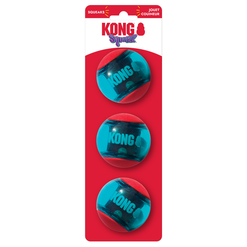 KONG Dog Squeezz Action Ball Red Md