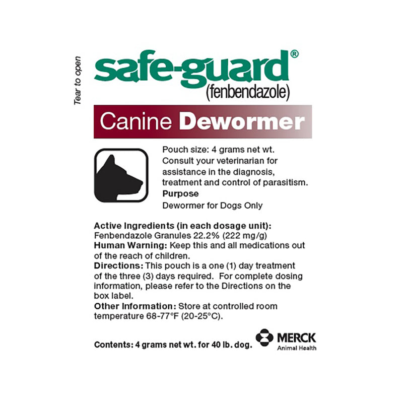 SafeGuard Canine Dewormer 4 GM Petsense