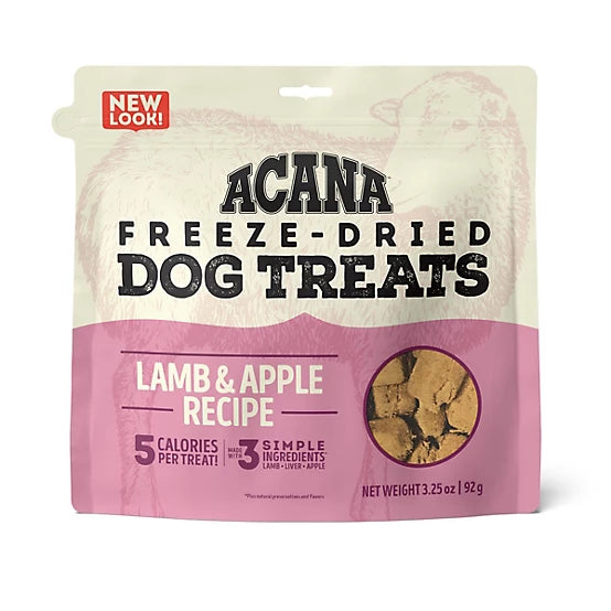 ACANA Freeze-Dried Lamb and Apple Recipe Dog Treats, 3.25 oz.