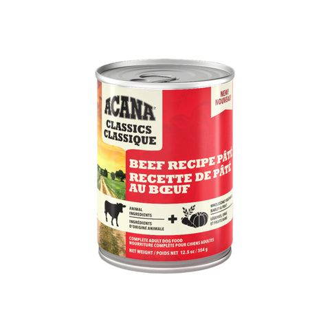 ACANA Classics Pate Wet Dog Food Beef Recipe Pate, 12.5oz