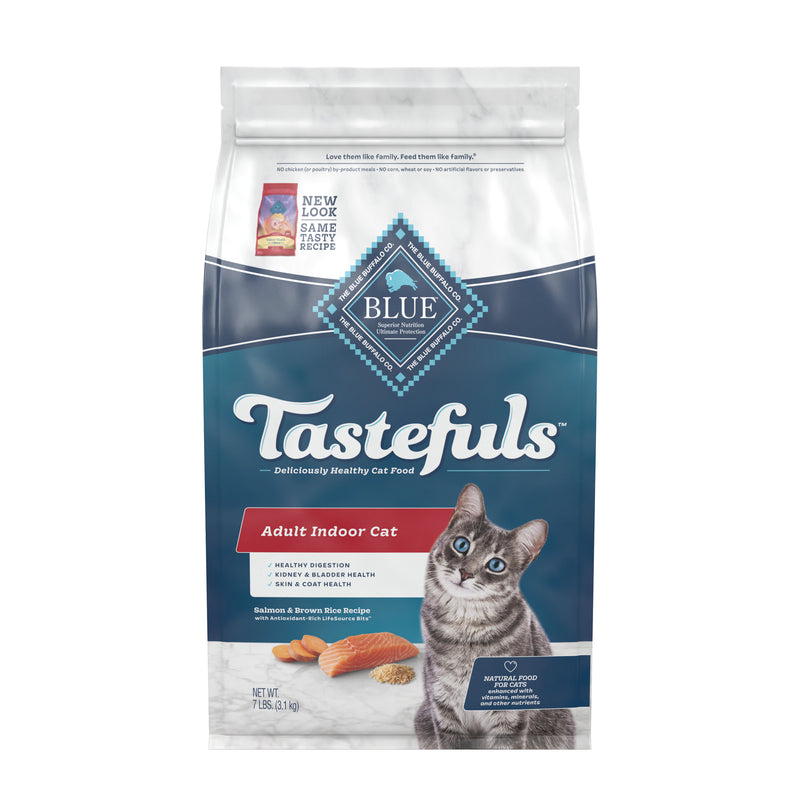 Blue Buffalo Tastefuls Indoor Natural Adult Dry Cat Food, Salmon 7lb. bag