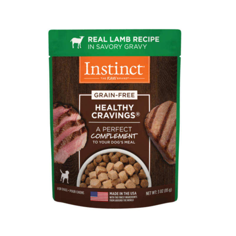 Instinct Healthy Cravings Lamb Wet Dog Food Topper, 3 oz. Pouch