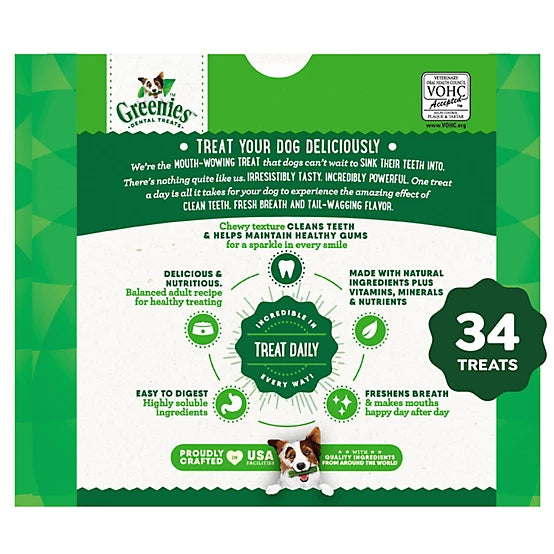 Greenies Dental Dog Treats for Large Dogs 50-100 lb.