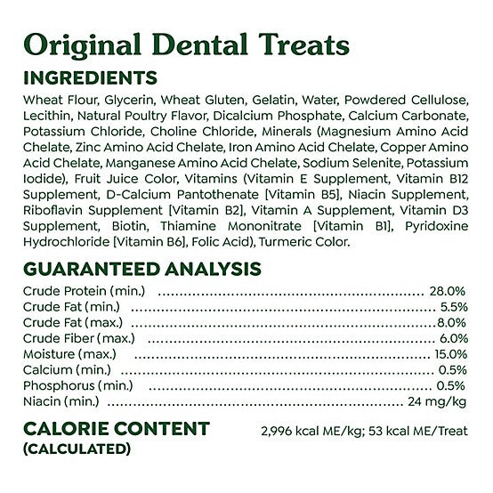 Greenies Original TEENIE Natural Dental Care Dog Treats, 54 oz., 192 ct.