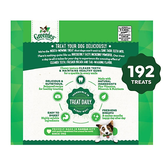 Greenies Original TEENIE Natural Dental Care Dog Treats, 54 oz., 192 ct.