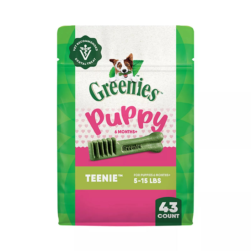 Greenies Puppy TEENIE Size Natural Dental Dog Treats, 12 oz.