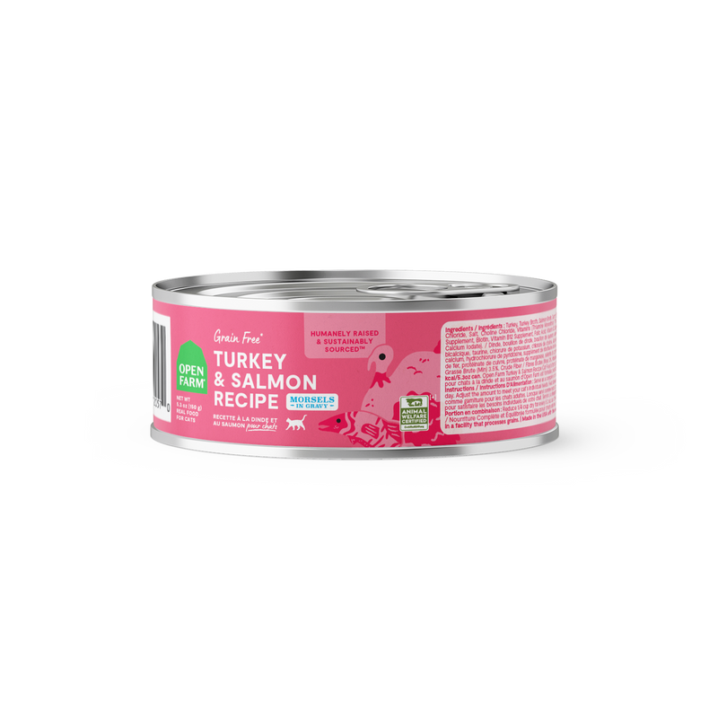 Open Farm Turkey & Salmon Morsels in Gravy Cat Wet