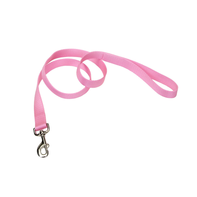 Coastal® Single-Ply Dog Leash, Light Pink 5/8" x 6'