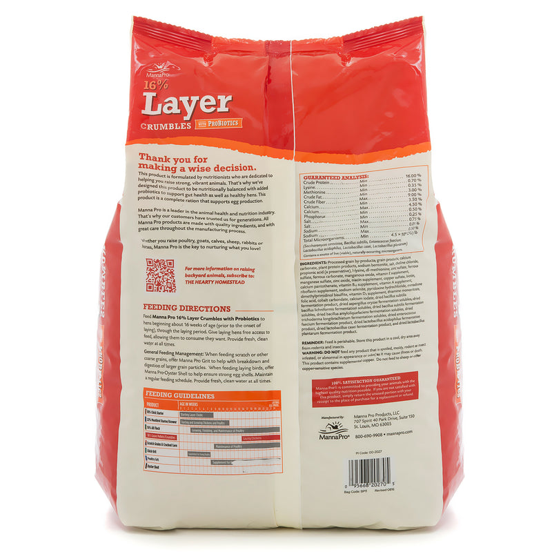 Manna Pro Layer Crumbles 8lb