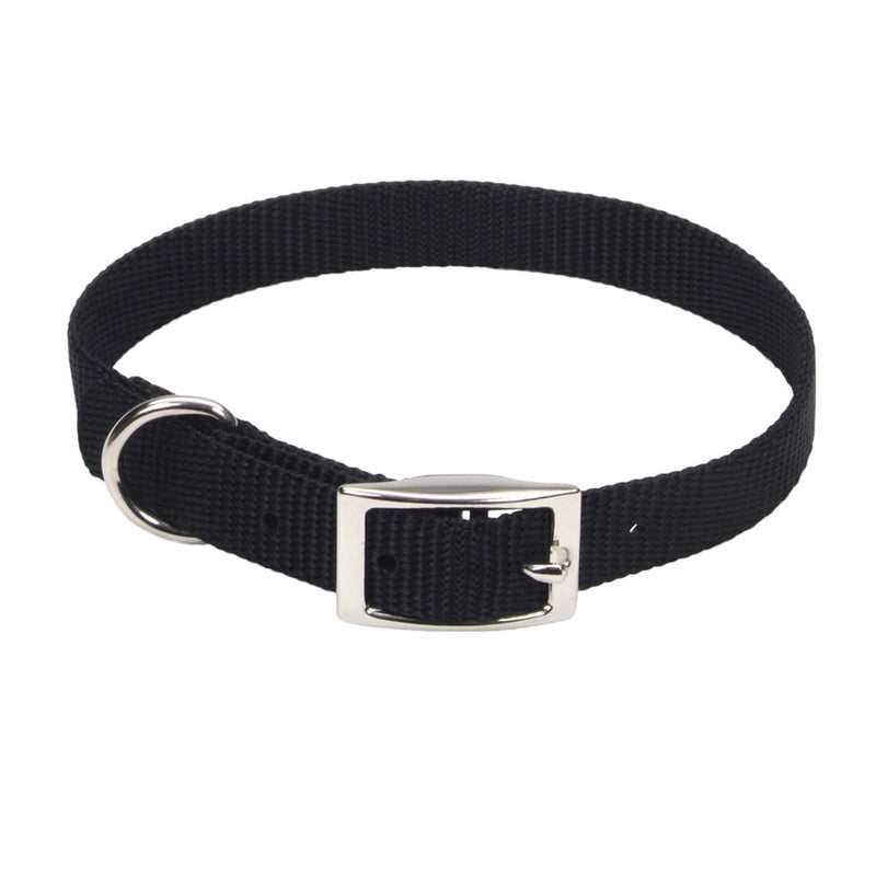 Coastal® Single-Ply Dog Collar, Black Small