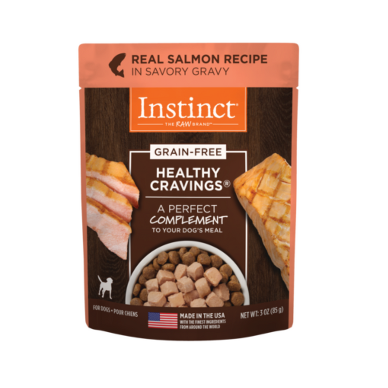 Instinct Healthy Cravings Salmon Wet Dog Food Topper, 3 oz. Pouch