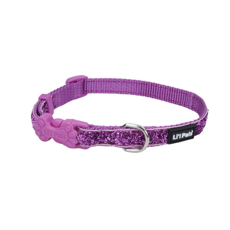 Li'l Pals® Adjustable Dog Collar with Glitter Overlay