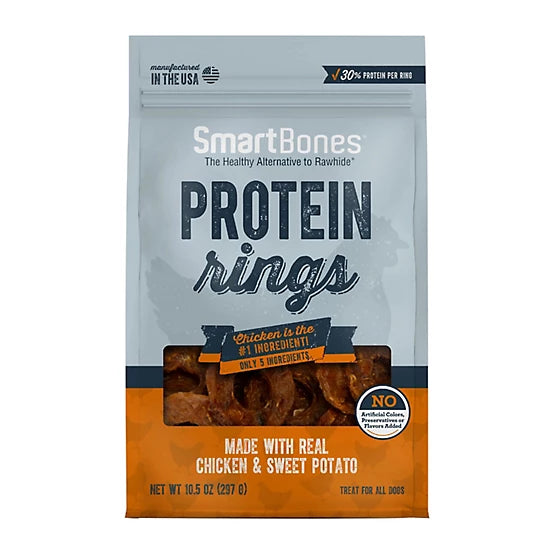 SmartBones Protein Rings Chicken, Sweet Potato, 10.5 oz.