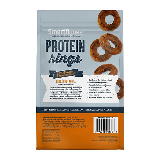 SmartBones Protein Rings Chicken, Sweet Potato, 10.5 oz.
