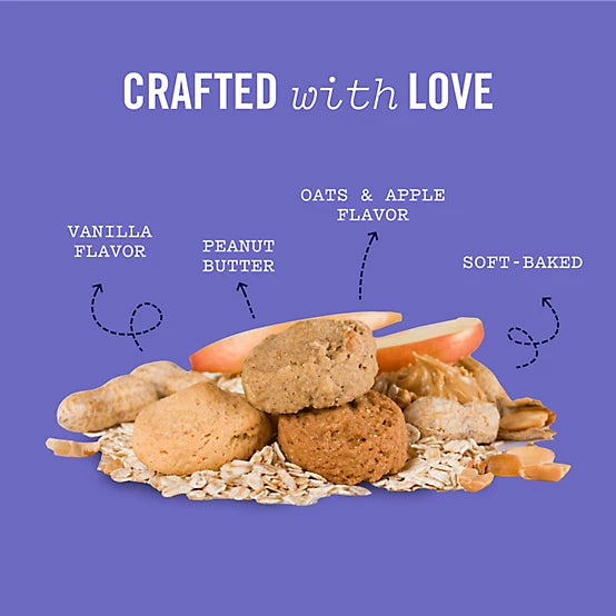 Three Dog Bakery Assortment Mutt Cookie Trio Variety Pack Soft Baked Dog Treats, 26 oz.