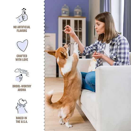 Three Dog Bakery Assortment Mutt Cookie Trio Variety Pack Soft Baked Dog Treats, 26 oz.