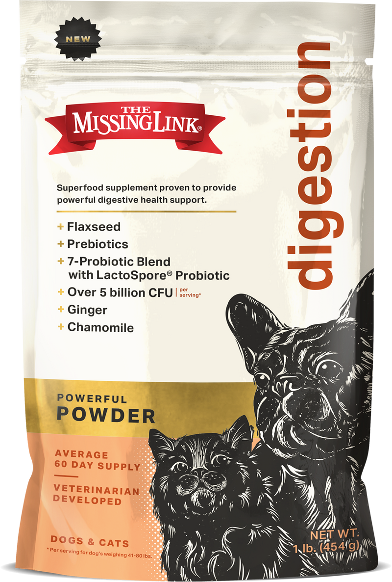 The Missing Link Superfood Powders Digestion Supplement for Dogs and Cats 1 lb. Bag