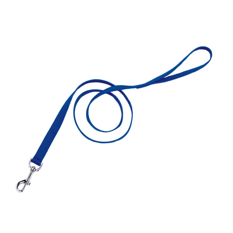 Coastal® Single-Ply Dog Leash, Blue 5/8" x 6'