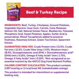 Wellness Rewarding Life Beef & Turkey Recipe Dog Treats, 6 oz. Bag