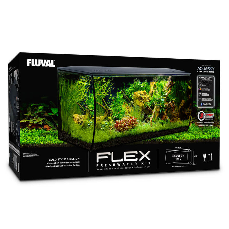Fluval Flex Aquarium 32.5 Gallon Black