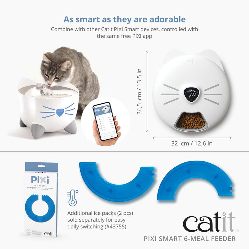 Catit Pixi Smart 6-Meal Feeder features