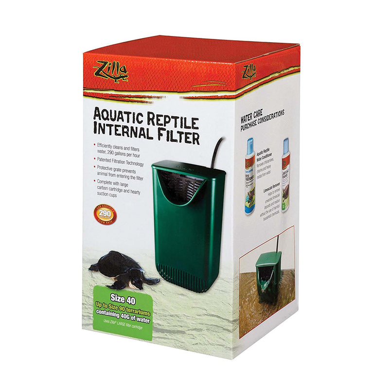 Products Zilla Aquatic Reptile Internal Filter, 40 Gallons