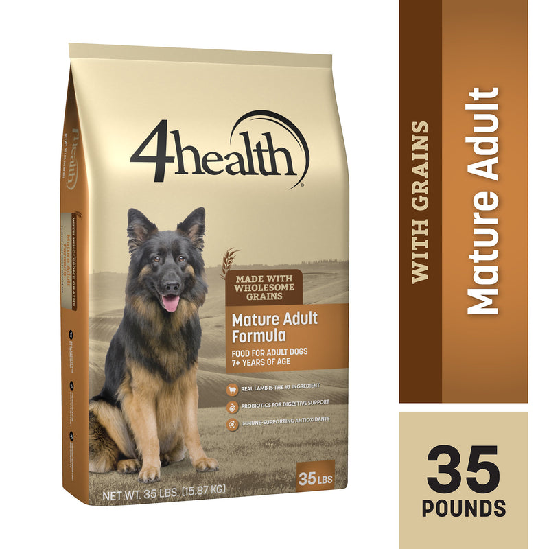 4health with Wholesome Grains Mature Adult Formula for Dogs 7+ Years of Age Dry Dog Food