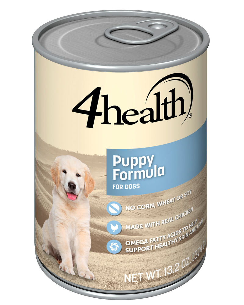 4health with Wholesome Grains Chicken & Rice Puppy Formula Canned Dog Food, 13.2 oz. Can