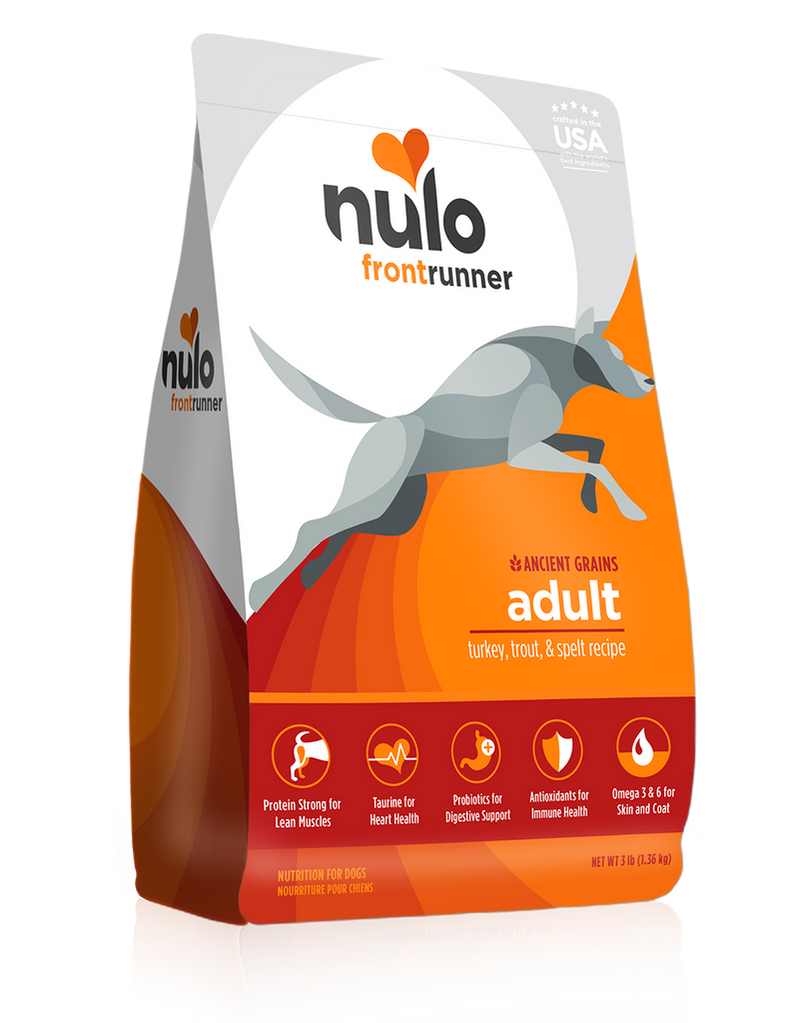 Nulo Frontrunner Adult Dog with Turkey, Trout, & Spelt