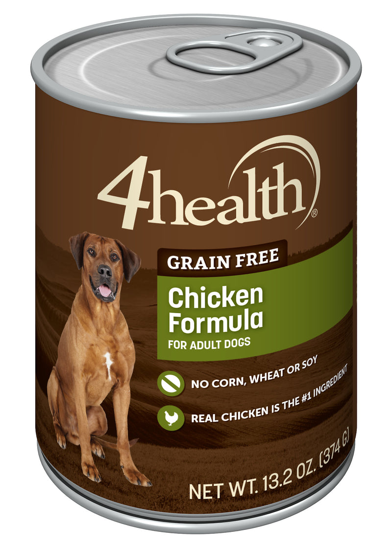 4health Grain Free Chicken Canned Dog Food, 13.2 oz.