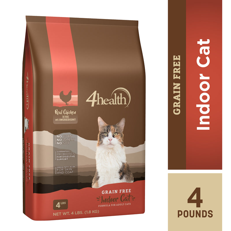 4health Grain Free Indoor Dry Cat Food Formula for Adult Cats