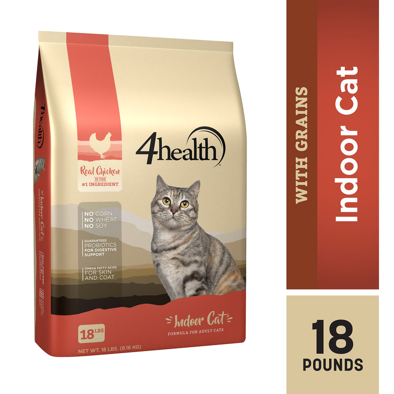 4health with Wholesome Grains Indoor Dry Cat Food Formula