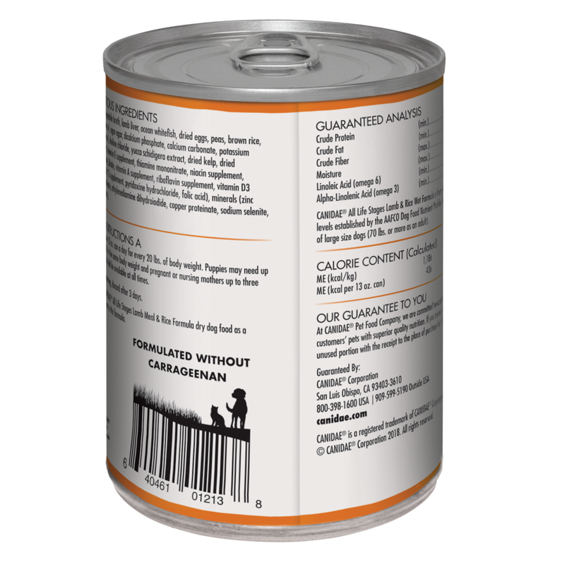 Canidae All Life Stages Lamb and Rice Canned Dog Food
