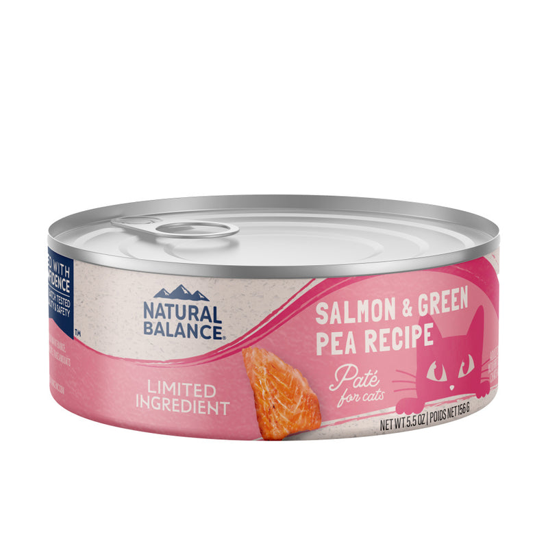Natural Balance Limited Ingredient Salmon & Green Pea Recipe Canned Wet Cat Food