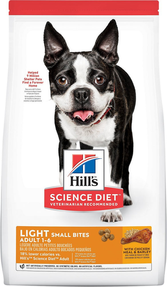 Hill's Science Diet Adult Light Small Bites Chicken Meal & Barley Dry Dog Food