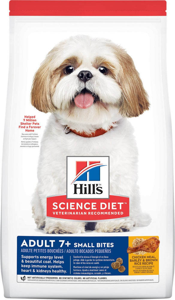 Hill's Science Diet Senior 7+ Small Bites Chicken Meal, Barley