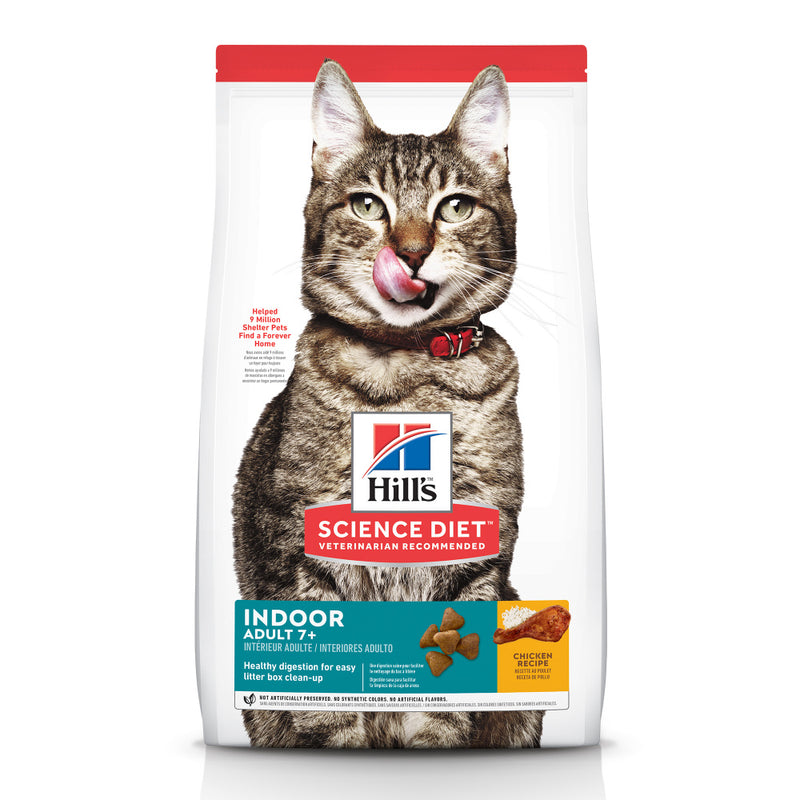 Hill's Science Diet Adult 7+ Indoor Chicken Recipe Dry Cat Food