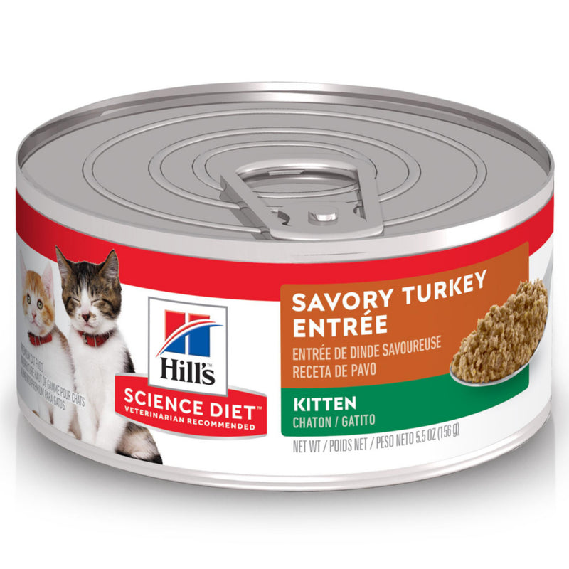 Hill's Science Diet Kitten Savory Turkey Entree Canned Food