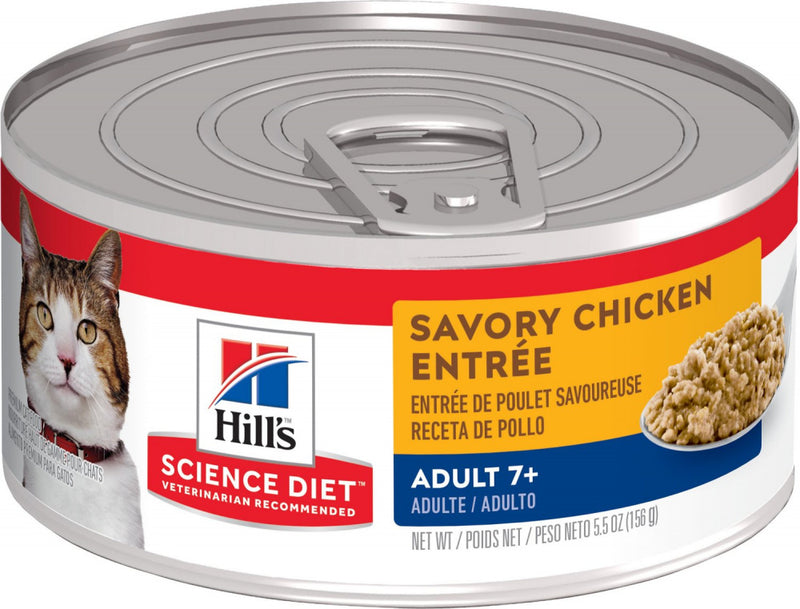 Hill's Science Diet Adult 7+ Savory Chicken Entree Canned Cat Food