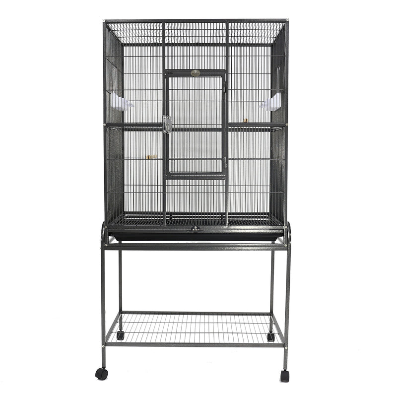 A&E Flight Cage and Stand Black 31x20in