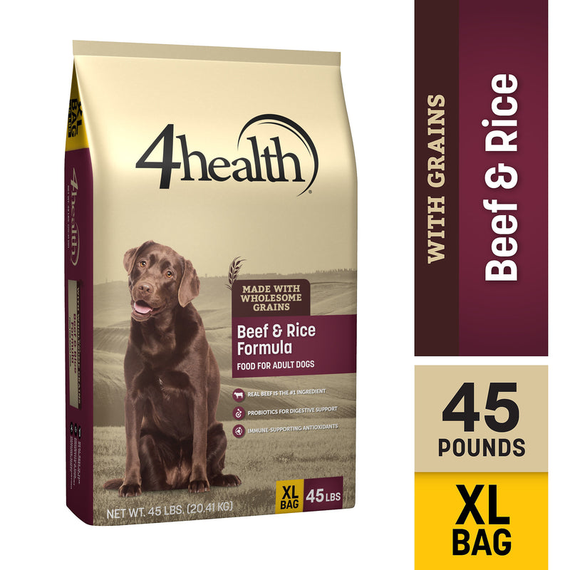 4health with Wholesome Grains Beef & Rice Formula Adult Dry Dog Food